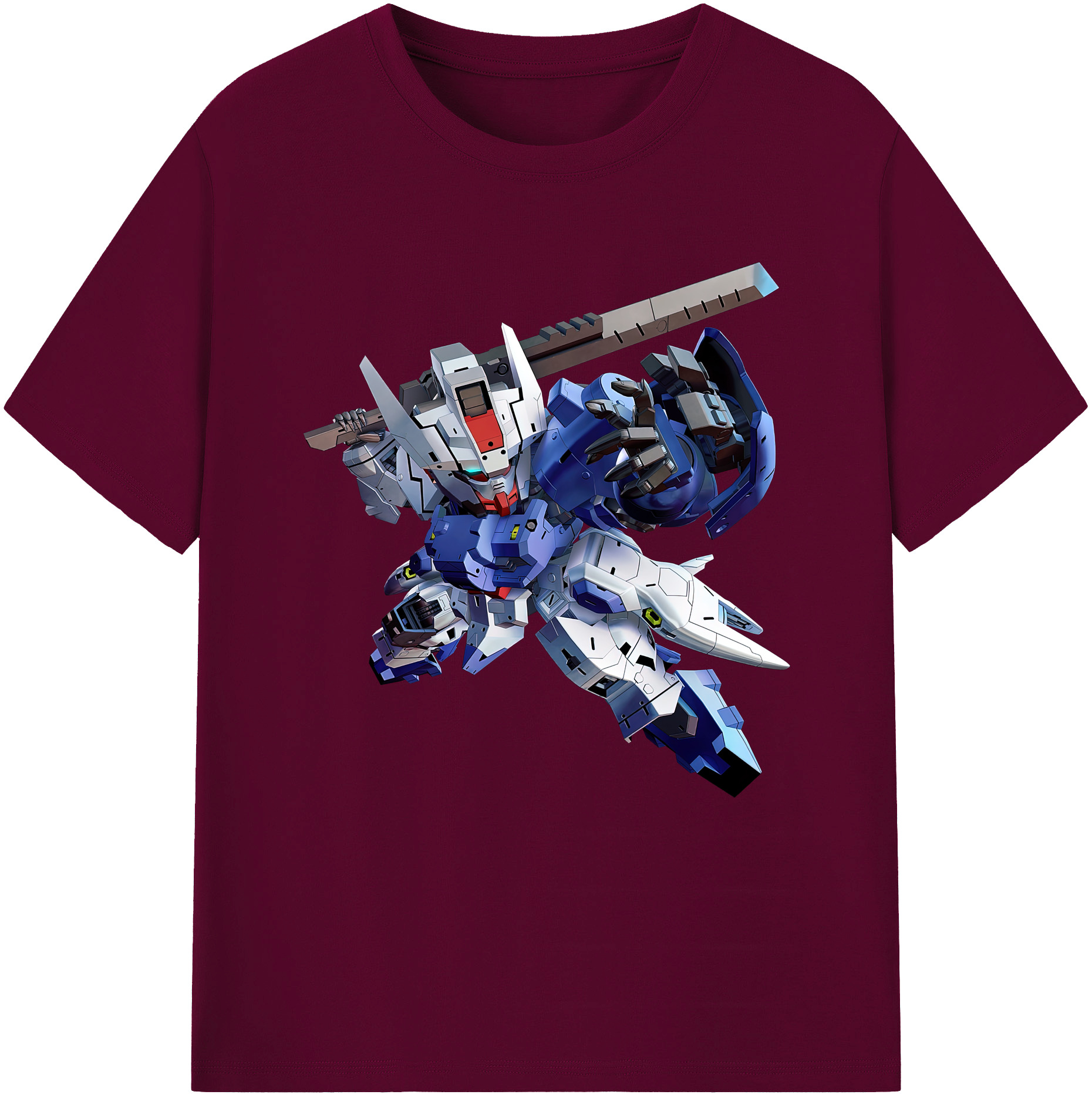 （画像用） 機動戦士ガンダム Mobile Suit Gundam レディースカジュアルプリントTシャツ（綿100％）